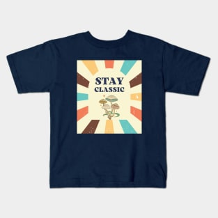 Stay Classic Reto Vintage Mushroom Kids T-Shirt